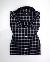 JADE BLACK CHECKED PREMIUM COTTON SHIRT