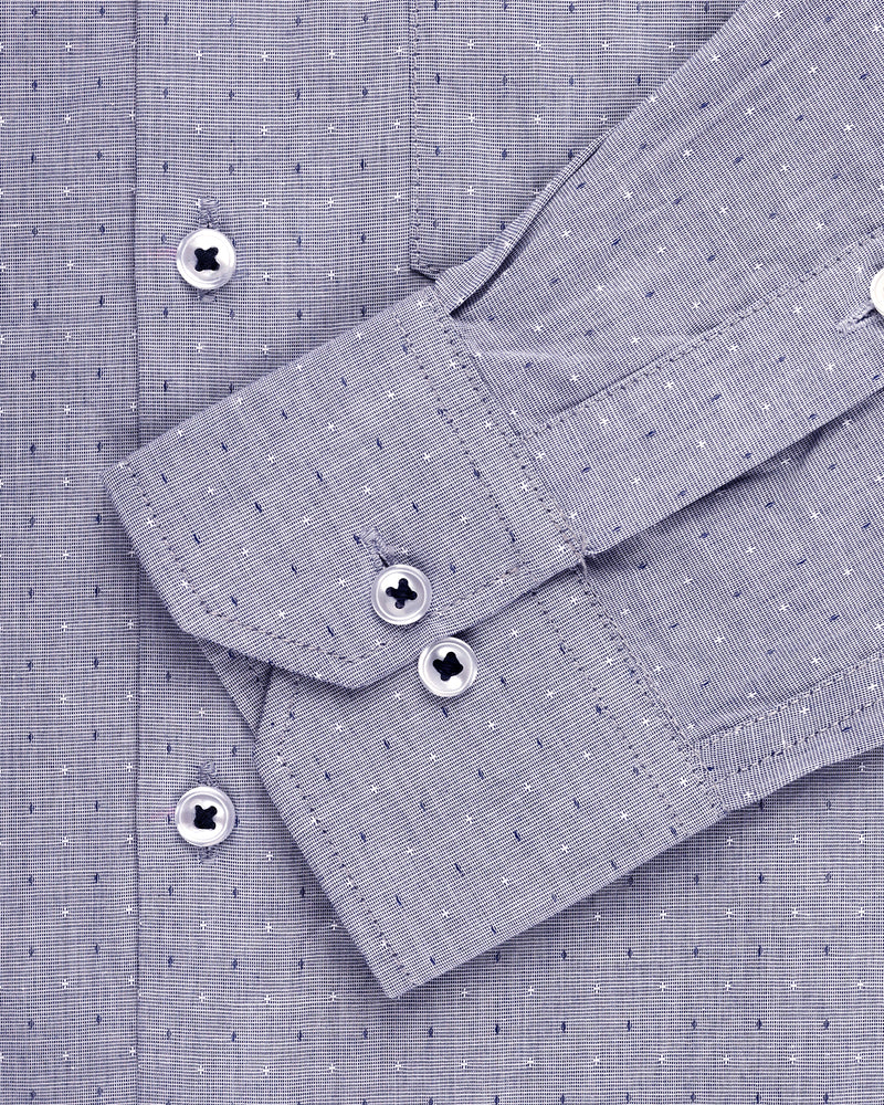 SUPER-SKY DOTTED GIZA COTTON SHIRT