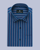 ULTRAMARINE PINK-GRAY STRIPED PREMIUM COTTON SHIRT