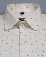 super star's cream shirt for men