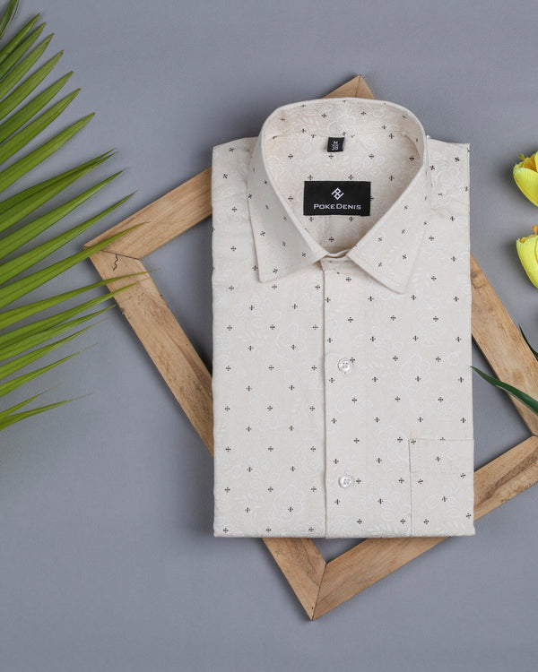 super star's cream shirt for men