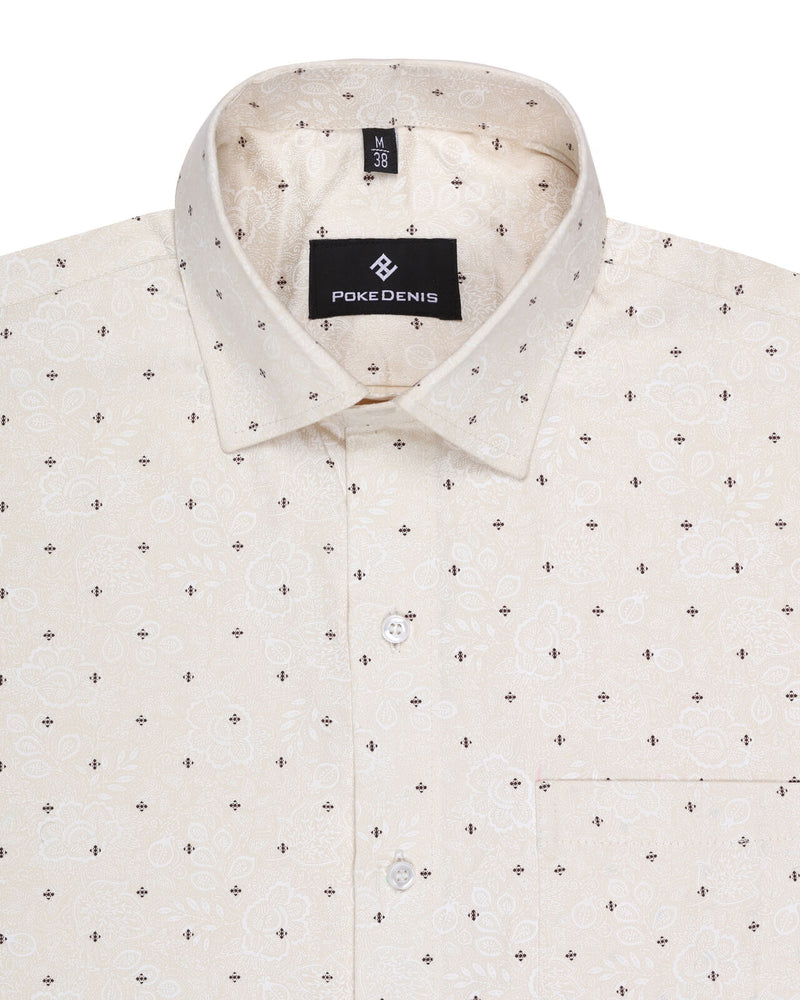 super star's cream shirt for men