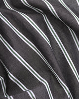 BLACK WITH GREY STRIPED SOFT COTTON SHIRT