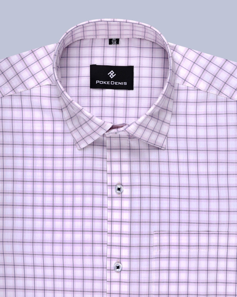 LIGHTEN PINK WITH CHECKS SOFT COTTON SHIRT