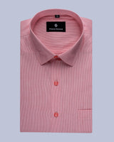 LUMINAIRE PEACH STRIPED OXFORD SHIRT