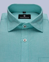 TURQUOISE BLUE PREMIUM OXFORD SHIRT