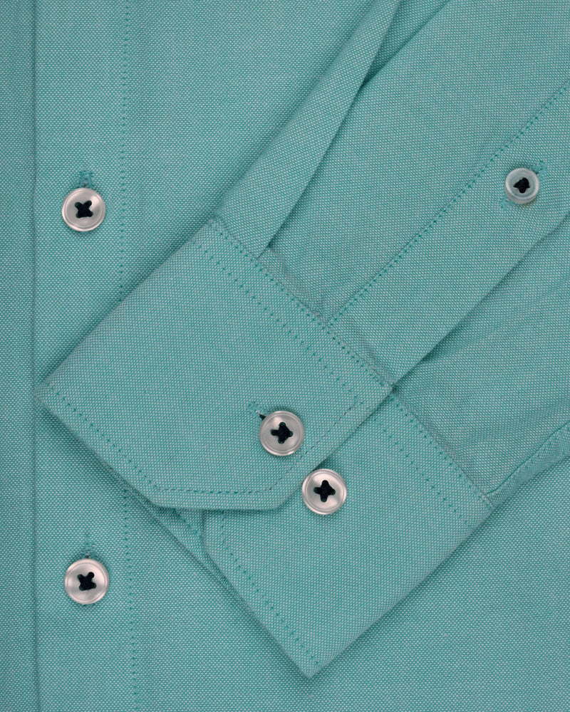 TURQUOISE BLUE PREMIUM OXFORD SHIRT