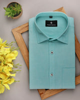 TURQUOISE BLUE PREMIUM OXFORD SHIRT