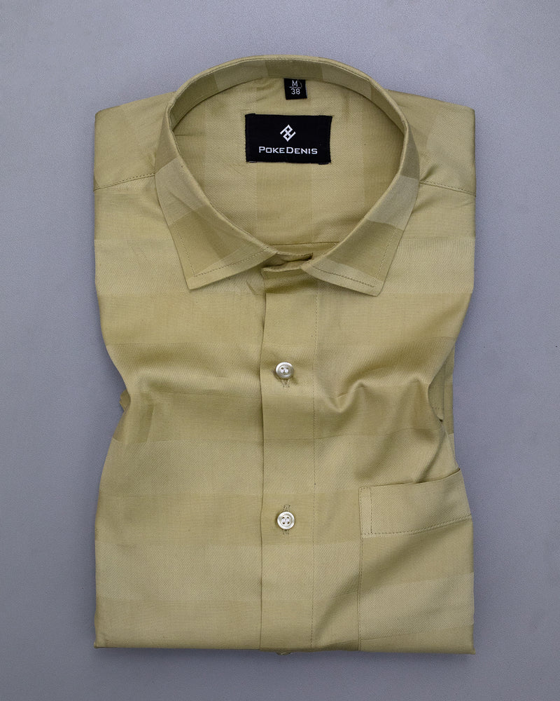 Moon Mist Yellow Lenon super soft premium Giza cotton shirt