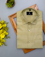 Moon Mist Yellow Lenon super soft premium Giza cotton shirt