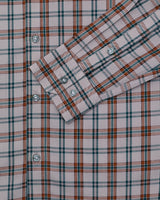 STILET CREAM WITH RAMA MOORUN CHECK PLAID SOFT TWILL GIZA COTTON SHIRT